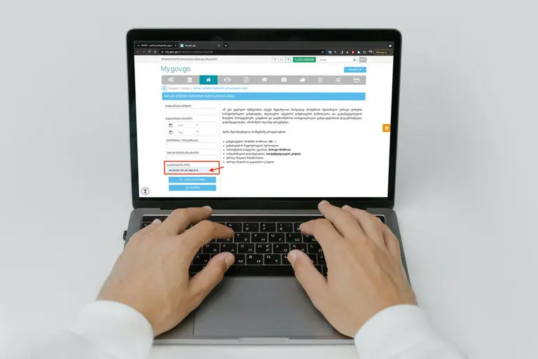 Введіть кадастровий код в поле пошуку