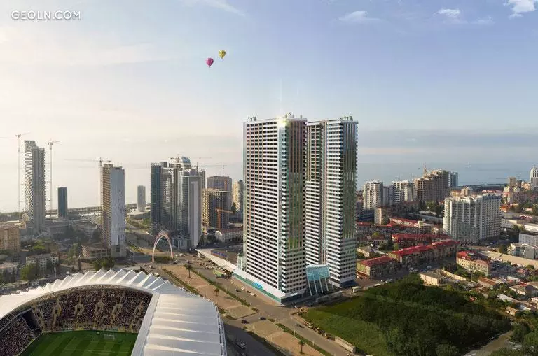 The &quot;BLACK SEA TOWERS&quot; residential complex in Batumi — Advices from experts and reviews of real estate on GEOLN.COM. Photo 1