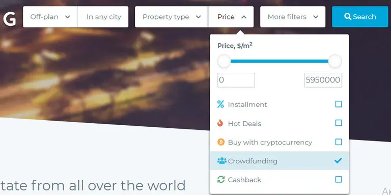 Покупка: відфільтруйте та виберіть об'єкт