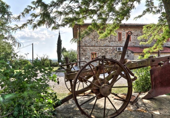 Production in a village in Italy, Tuscany, Livorno