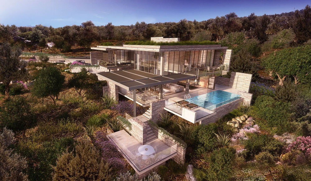 Villa in the mountains, in the suburbs, by the sea in Turkey, Bodrum