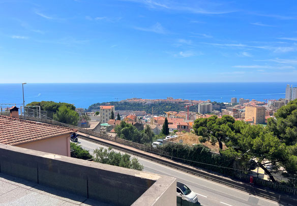 villa border Monaco, open sea view