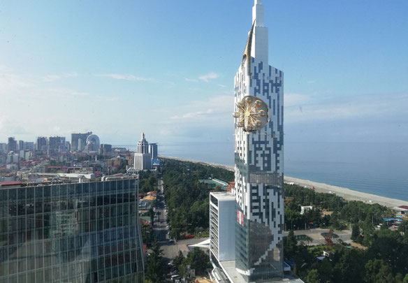 The apartment is in the Portal tower
