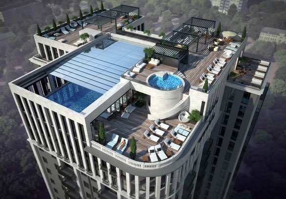 Casa de la piscina Shartava en Tbilisi