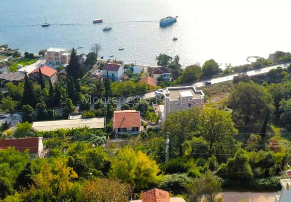 Montenegro. Construction site in Baošići less than 150 m from the sea.