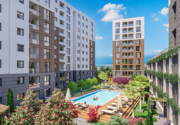 Turkey. Istanbul. Apartment 91m2 in a new residential complex in the Pendik area