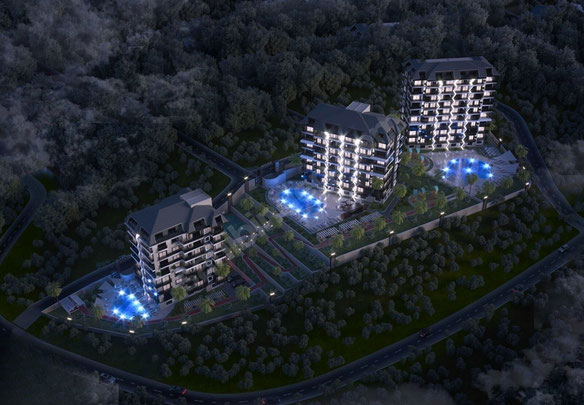 ALANYA AVSALLAR FOR SALE 1+1 SEA VIEW APARTMENT