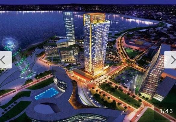 Apartamento de 2 habitaciones en venta en Porta Batumi Tower